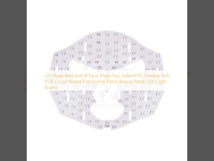 UVディープレッドとIRフェイシャルマスク両面FPCフレキシブルソフトPCB回路基板処理パッチ美容マスクLEDライトボード